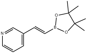 (2-(PYRIDIN-3-YL)VINYL)BORONIC ACID PINACOL ESTER 구조식 이미지