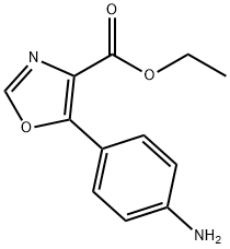 ethyl 5-(4-Aminophenyl)oxazole-4-carboxylate 구조식 이미지