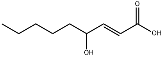 trans-4-Hydroxy-2-nonenoic acid Structure