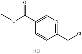 Methyl 6-(chloromethyl)nicotinate hydrochloride Structure