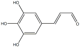 (E)-3-(3,4,5-trihydroxyphenyl)prop-2-enal Structure