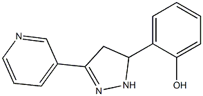 2-(3-pyridin-3-yl-4,5-dihydro-1H-pyrazol-5-yl)phenol Structure