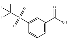 Benzoic acid, 3-[(trifluoromethyl)sulfonyl]- Structure