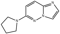 1-{imidazo[1,2-b]pyridazin-6-yl}pyrrolidine 구조식 이미지