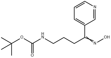 tert-butyl N-[(4E)-4-(hydroxyimino)-4-(pyridin-3-yl)butyl]carbamate 구조식 이미지