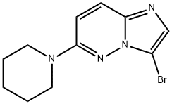 1-{3-bromoimidazo[1,2-b]pyridazin-6-yl}piperidine Structure