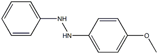 Hydrazine, 1-(4-methoxyphenyl)-2-phenyl- Structure