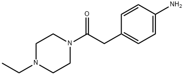 2-(4-aminophenyl)-1-(4-ethylpiperazin-1-yl)ethanone Structure