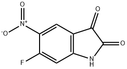 6-Fluoro-5-nitro-1H-indole-2,3-dione Structure