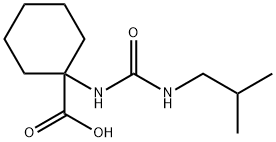 1-(3-Isobutyl-ureido)-cyclohexanecarboxylic acid Structure