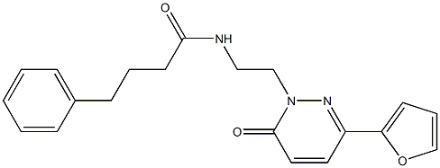 N-[2-[3-(furan-2-yl)-6-oxopyridazin-1-yl]ethyl]-4-phenylbutanamide Structure