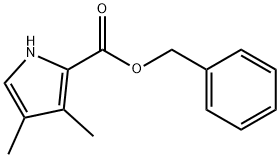 1H-Pyrrole-2-carboxylic acid, 3,4-dimethyl-, phenylmethyl ester Structure