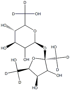 (2S,4S,5S)-2-[(2S,4R,5R)-2,5-bis[dideuterio(hydroxy)methyl]-3,4-dihydroxyoxolan-2-yl]oxy-6-[dideuterio(hydroxy)methyl]oxane-3,4,5-triol 구조식 이미지