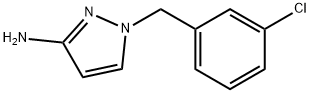 1-[(3-chlorophenyl)methyl]pyrazol-3-amine Structure