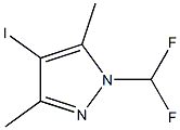 1-Difluoromethyl-4-iodo-3,5-dimethyl-1H-pyrazole Structure