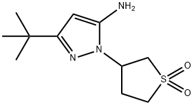 5-tert-Butyl-2-(1,1-dioxo-tetrahydro-1l6-thiophen-3-yl)-2H-pyrazol-3-ylamine Structure