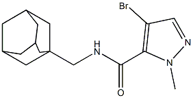 N-(1-adamantylmethyl)-4-bromo-2-methylpyrazole-3-carboxamide Structure