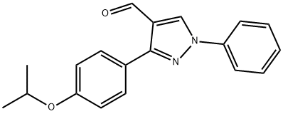 1-phenyl-3-[4-(propan-2-yloxy)phenyl]-1H-pyrazole-4-carbaldehyde Structure