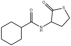 N-(2-oxotetrahydrothiophen-3-yl)cyclohexanecarboxamide 구조식 이미지