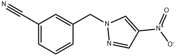 3-[(4-nitro-1H-pyrazol-1-yl)methyl]benzonitrile Structure