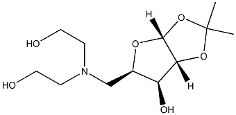 (3aR,5R,6S,6aR)-5-{[bis(2-hydroxyethyl)amino]methyl}-2,2-dimethyl-tetrahydro-2H-furo[2,3-d][1,3]dioxol-6-ol 구조식 이미지