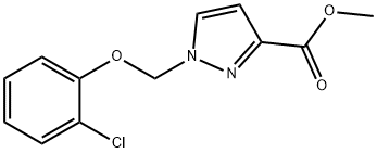 methyl 1-[(2-chlorophenoxy)methyl]-1H-pyrazole-3-carboxylate Structure