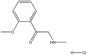 1-(2-methoxyphenyl)-2-(methylamino)ethanone hydrochloride Structure