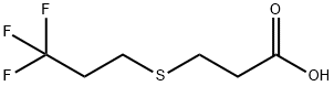 3-(3,3,3-Trifluoropropylsulfanyl)propanoic acid Structure