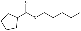Cyclopentanecarboxylic acid, pentyl ester Structure