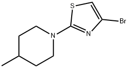 4-bromo-2-(4-methylpiperidin-1-yl)-1,3-thiazole Structure