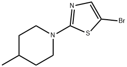 5-bromo-2-(4-methylpiperidin-1-yl)-1,3-thiazole 구조식 이미지