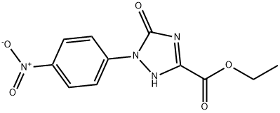 ethyl 1-(4-nitrophenyl)-5-oxo-4,5-dihydro-1H-1,2,4-triazole-3-carboxylate 구조식 이미지