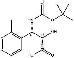 N-(Tert-Butoxy)Carbonyl (2S,3S)-3-Amino-2-hydroxy-3-o-tolylpropionic acid Structure