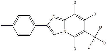 5,7,8-trideuterio-2-(4-methylphenyl)-6-(trideuteriomethyl)imidazo[1,2-a]pyridine Structure