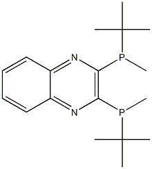 tert-butyl-[3-[tert-butyl(methyl)phosphanyl]quinoxalin-2-yl]-methylphosphane Structure
