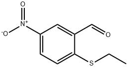 2-(ETHYLSULFANYL)-5-NITROBENZALDEHYDE 구조식 이미지