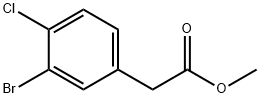 (3-Bromo-4-chloro-phenyl)-acetic acid methyl ester Structure
