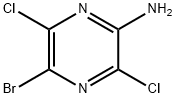 5-bromo-3,6-dichloropyrazin-2-amine 구조식 이미지