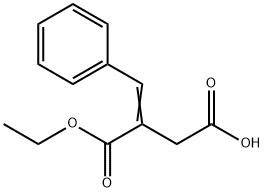 (E)-3-(ethoxycarbonyl)-4-phenylbut-3-enoic acid Structure