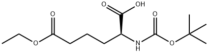 N-Boc-S-2-Aminoadipic acid 6-ethyl ester 구조식 이미지