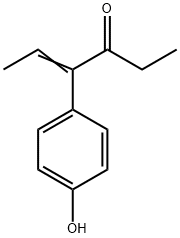 4-Hexen-3-one, 4-(4-hydroxyphenyl)- Structure