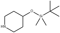 Piperidine, 4-[[(1,1-dimethylethyl)dimethylsilyl]oxy]- Structure