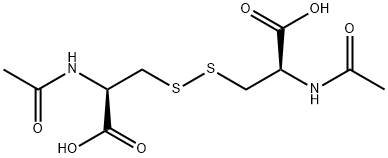 (2S)-2-acetamido-3-[[(2S)-2-acetamido-2-carboxyethyl]disulfanyl]propanoic acid Structure