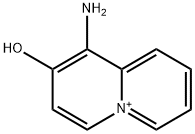 1-amino-2-hydroxyquinolizinium Structure