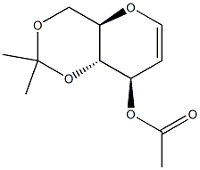 3-O-Acetyl-4,6-O-isopropylidene-D-glucal 구조식 이미지