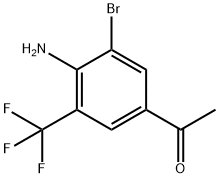 1-(4-Amino-3-bromo-5-trifluoromethyl-phenyl)-ethanone Structure