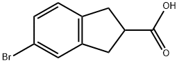 5-Bromoindan-2-carboxylic Acid 구조식 이미지