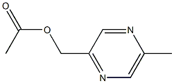 Pyrazinemethanol, 5-methyl-, acetate (ester) 구조식 이미지
