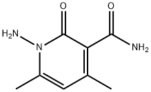 1-amino-4,6-dimethyl-2-oxo-1,2-dihydropyridine-3-carboxamide 구조식 이미지