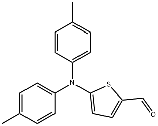 5-(Di-p-tolylamino)thiophene-2-carbaldehyde 구조식 이미지